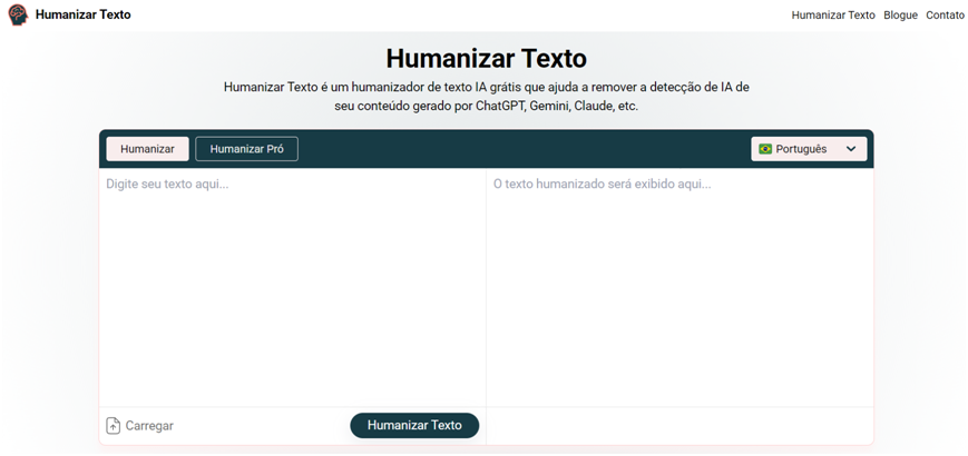 humanizador de IA online - passo 1 humanizador de IA online - passo 1